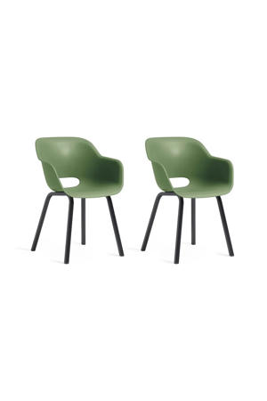 tuinstoel Noa groen (set van 2) 