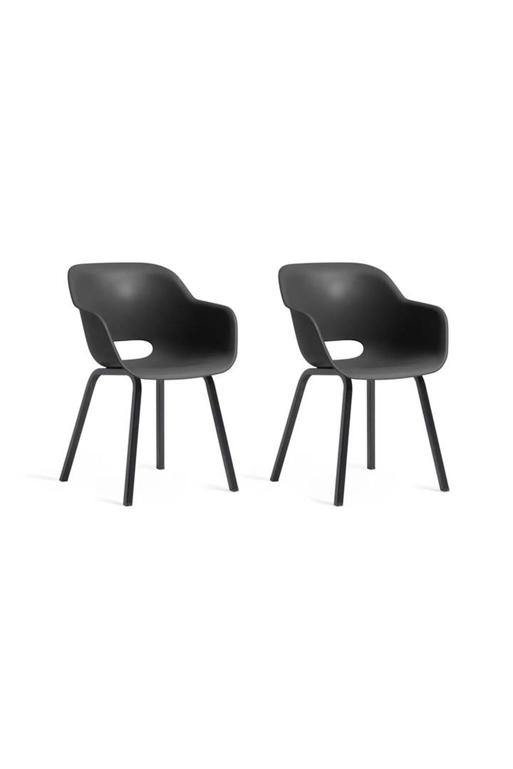 Keter tuinstoel Noa grafiet (set van 2)