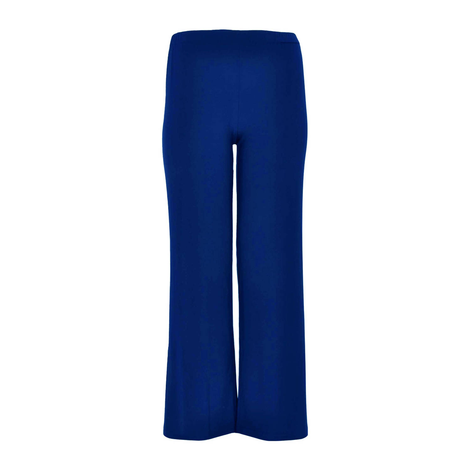 YOEK wide leg regular waist casual broek blauw