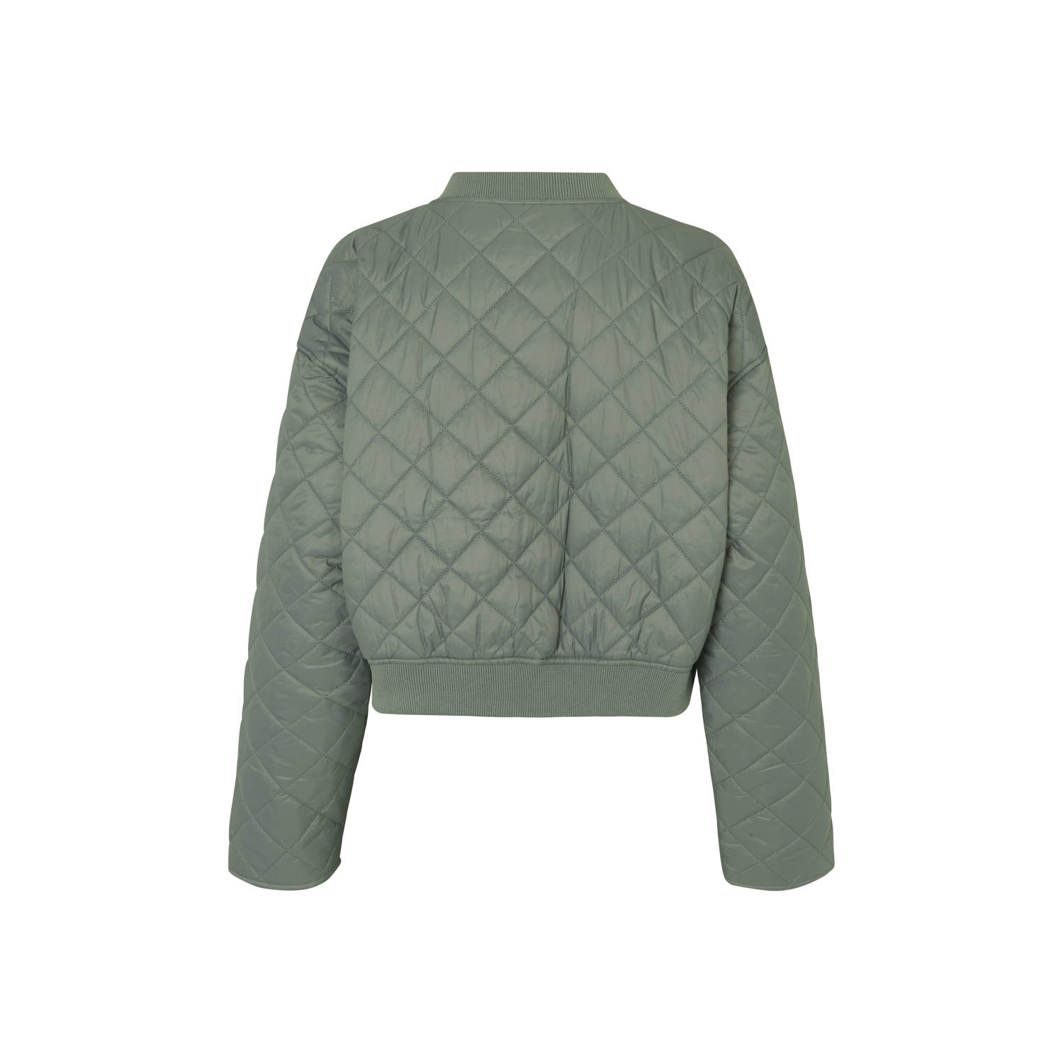 Modström bomberjack quilted grijsgroen