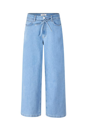 high waist wide leg jeans light blue denim