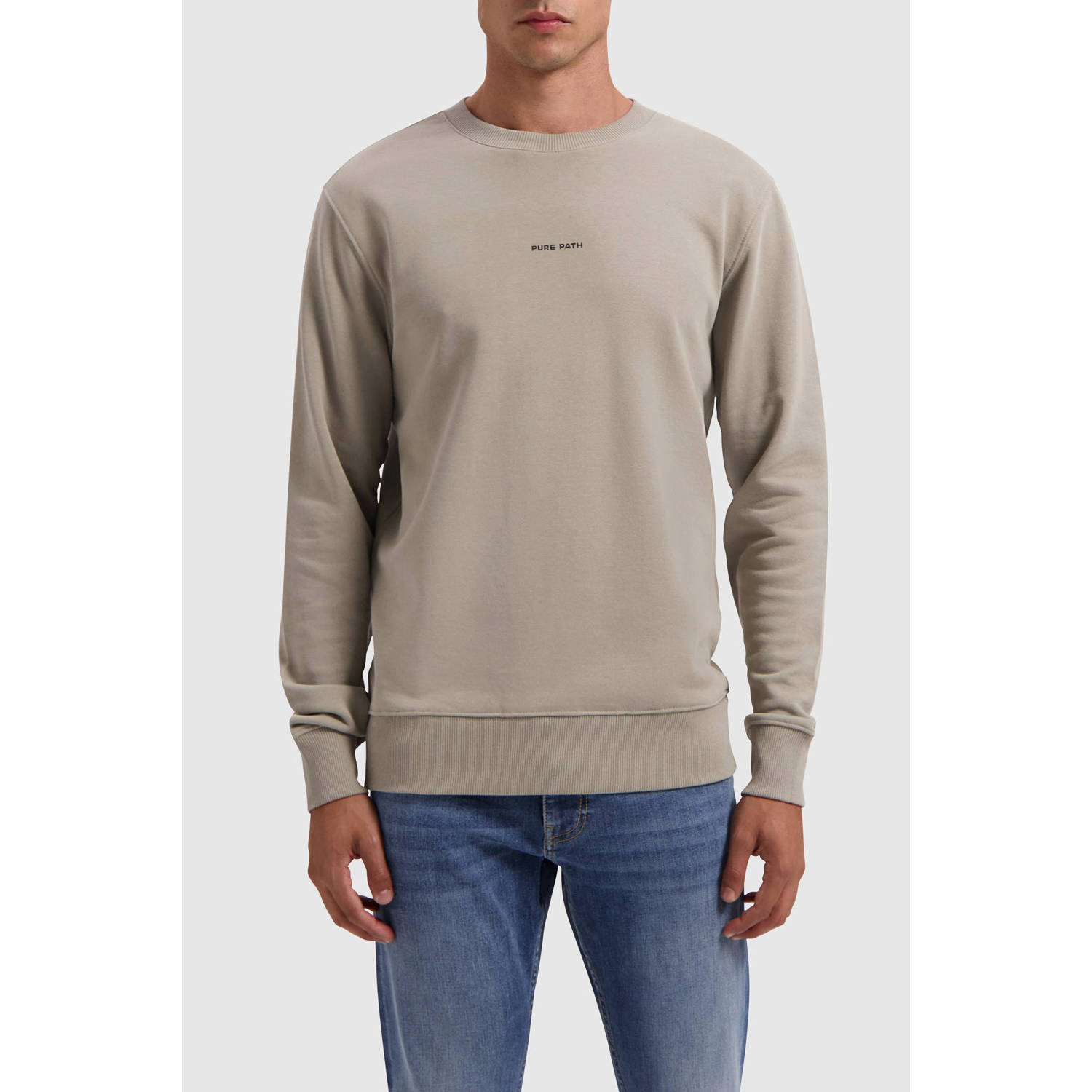 Pure Path sweater taupe