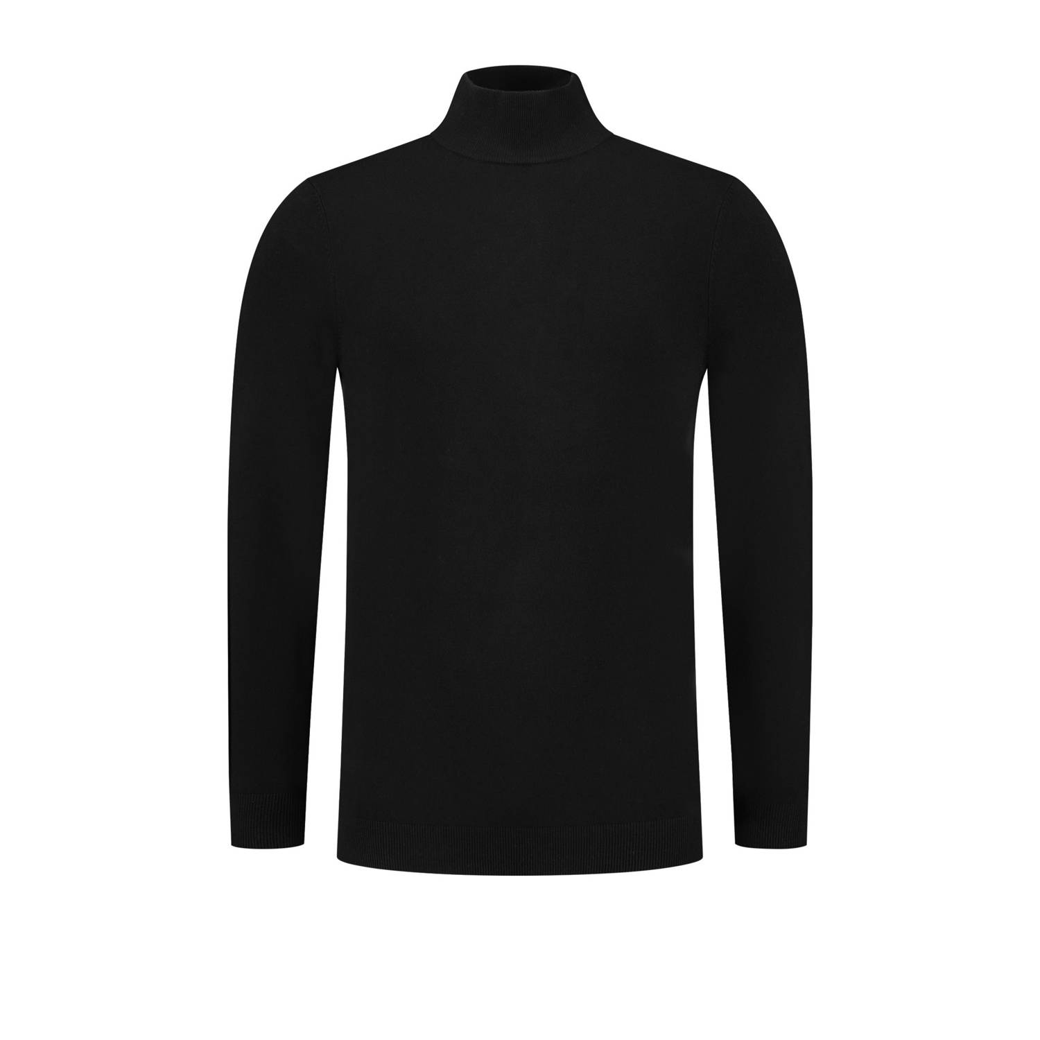 PURE PATH Heren Truien & Vesten Essential Knit Mockneck Sweater Zwart