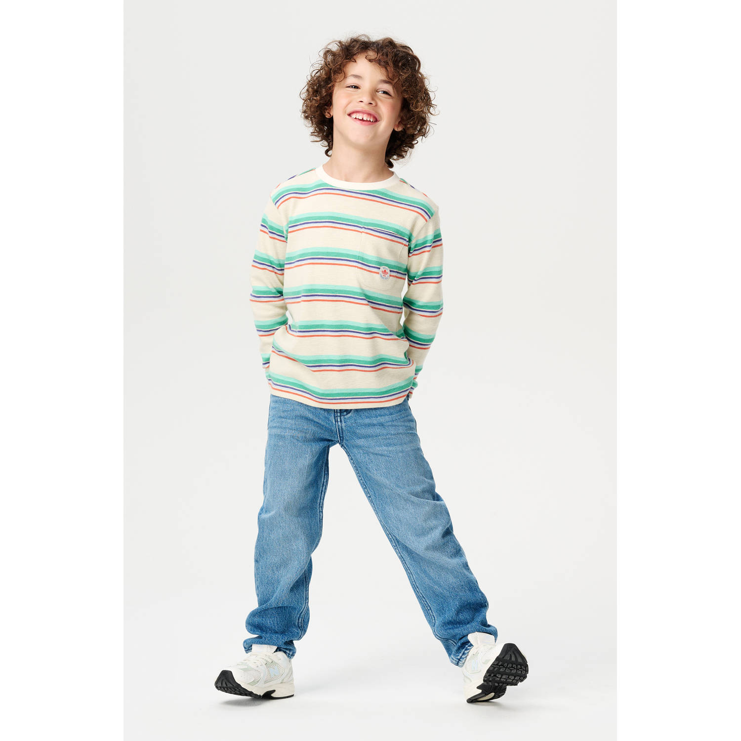 Noppies kids longsleeve groen
