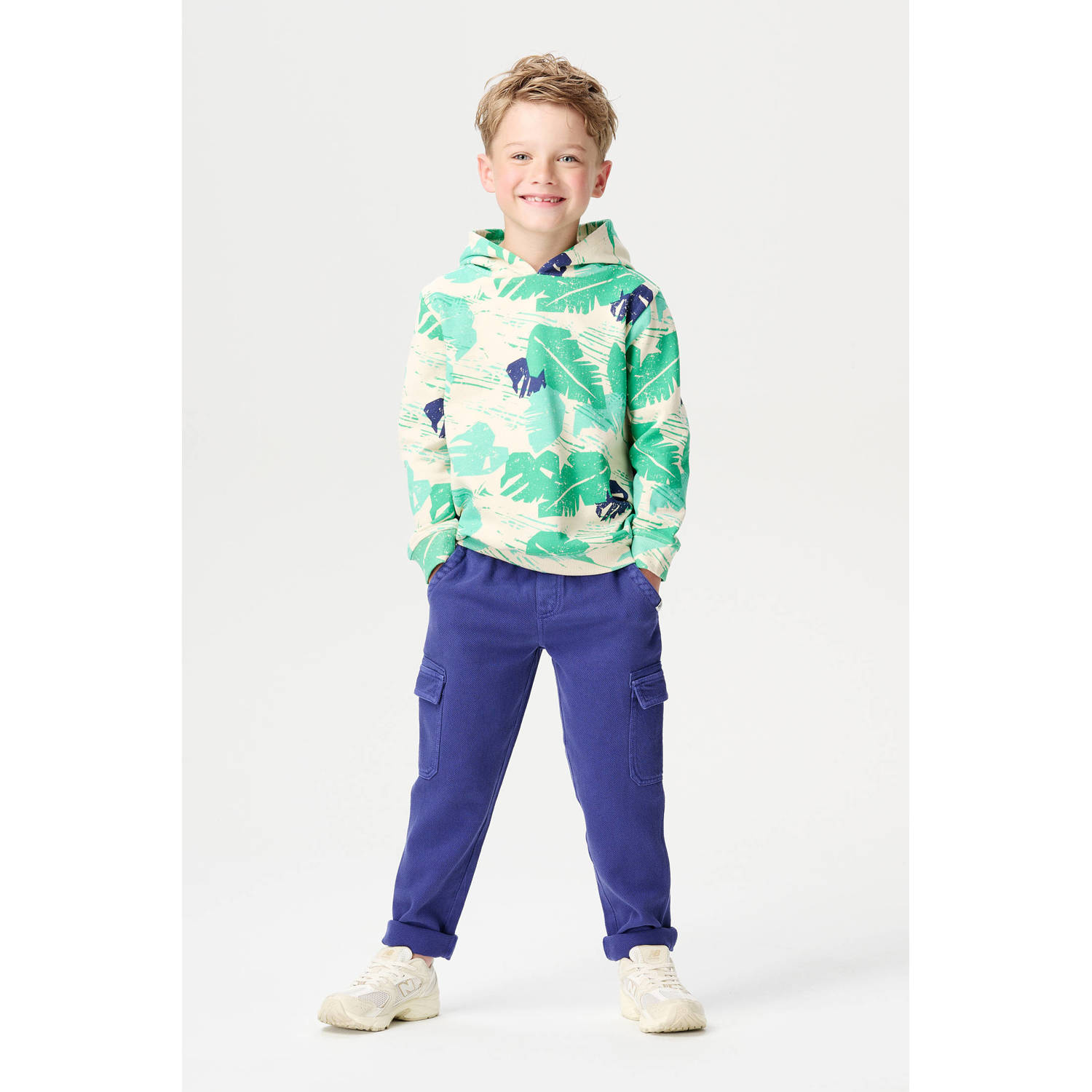 Noppies kids hoodie groen