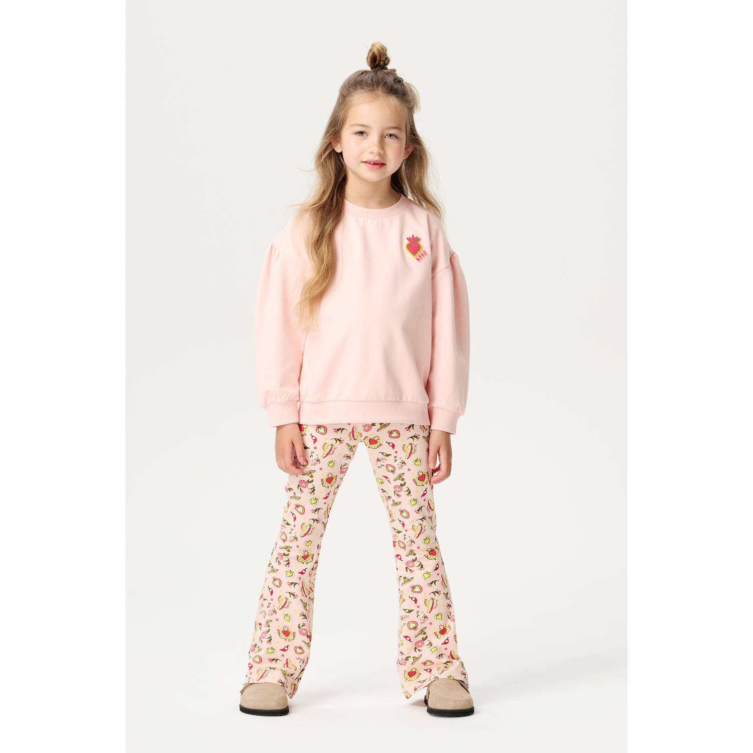 Noppies kids sweater lichtroze