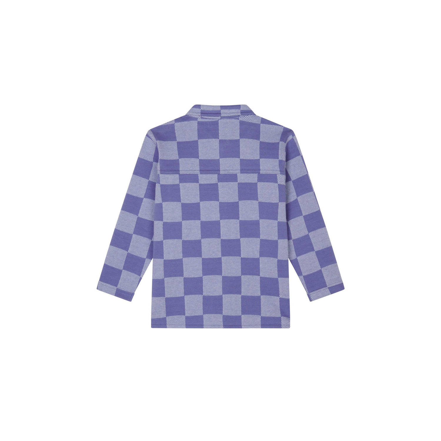 Noppies kids overshirt Lynnwood met ruitprint blauw