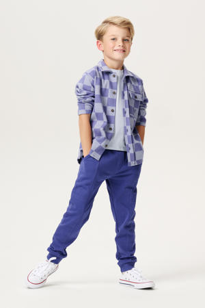overshirt Lynnwood met ruitprint blauw