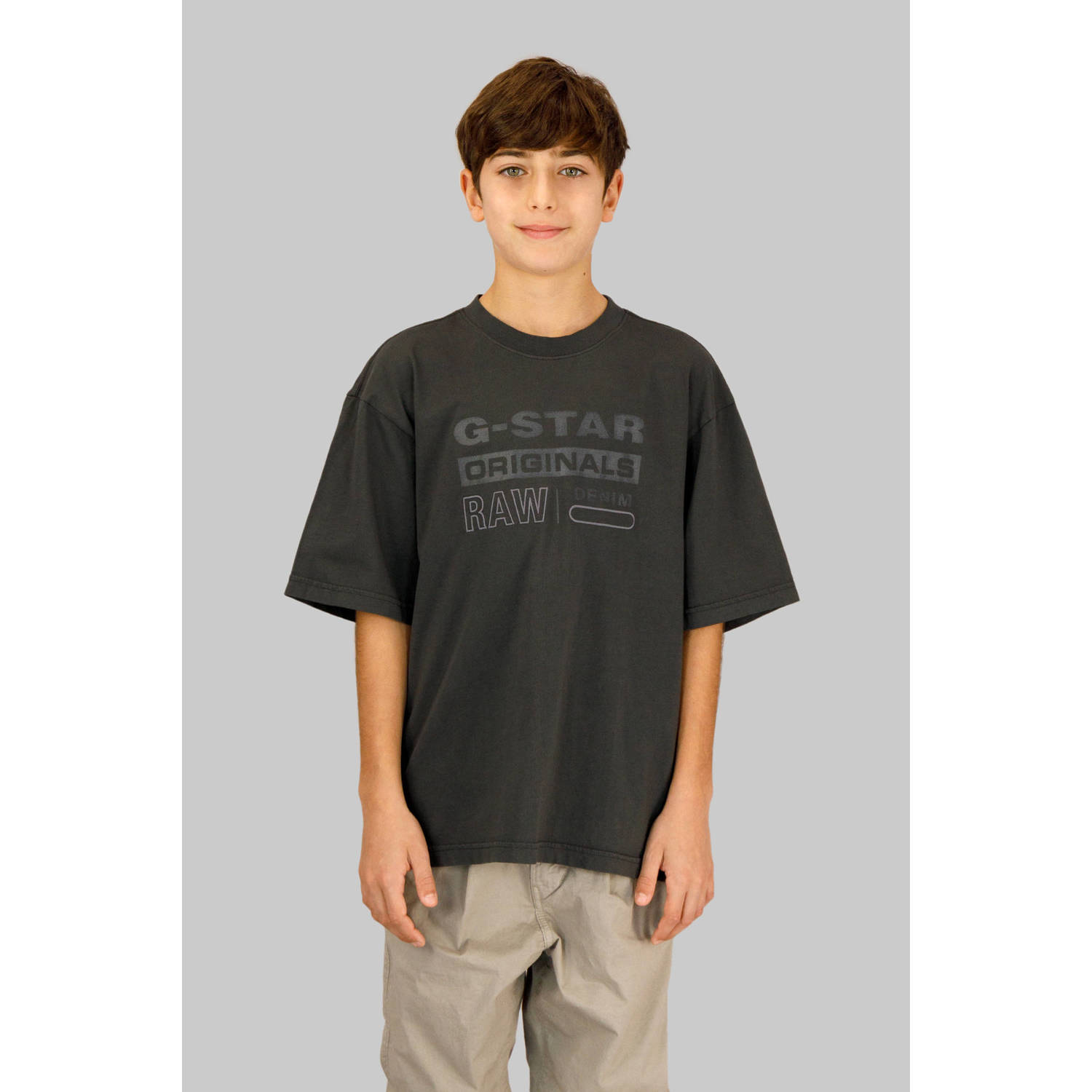 G-STAR T-shirt antraciet