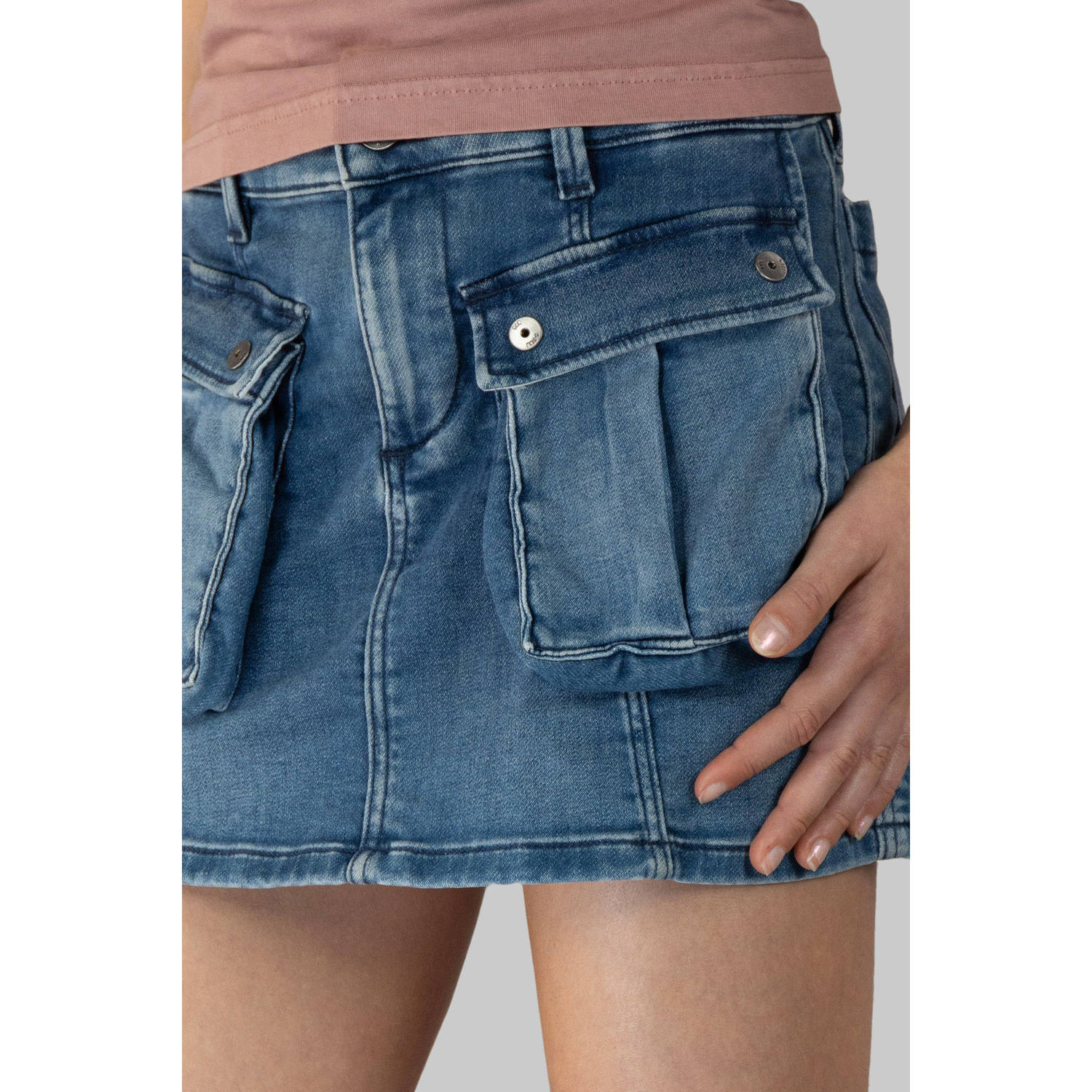 G-STAR spijkerrok medium blue denim