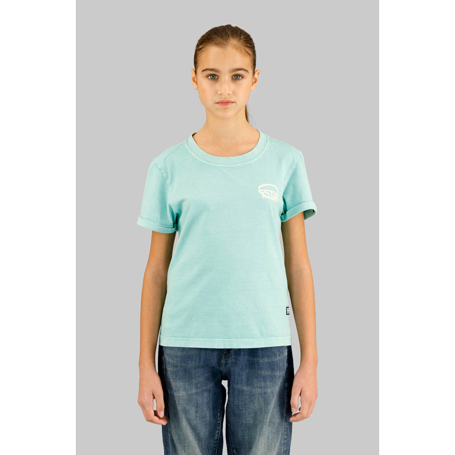 G-STAR T-shirt lichtblauw