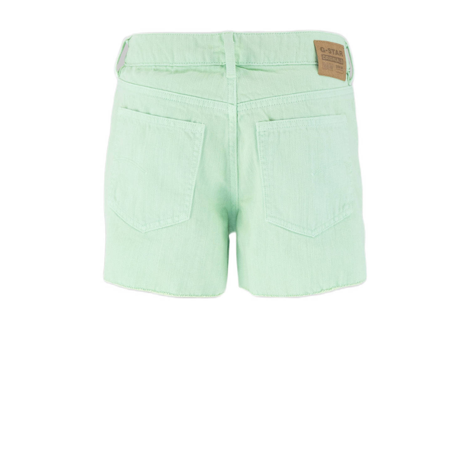 G-STAR regular denim short lichtgroen