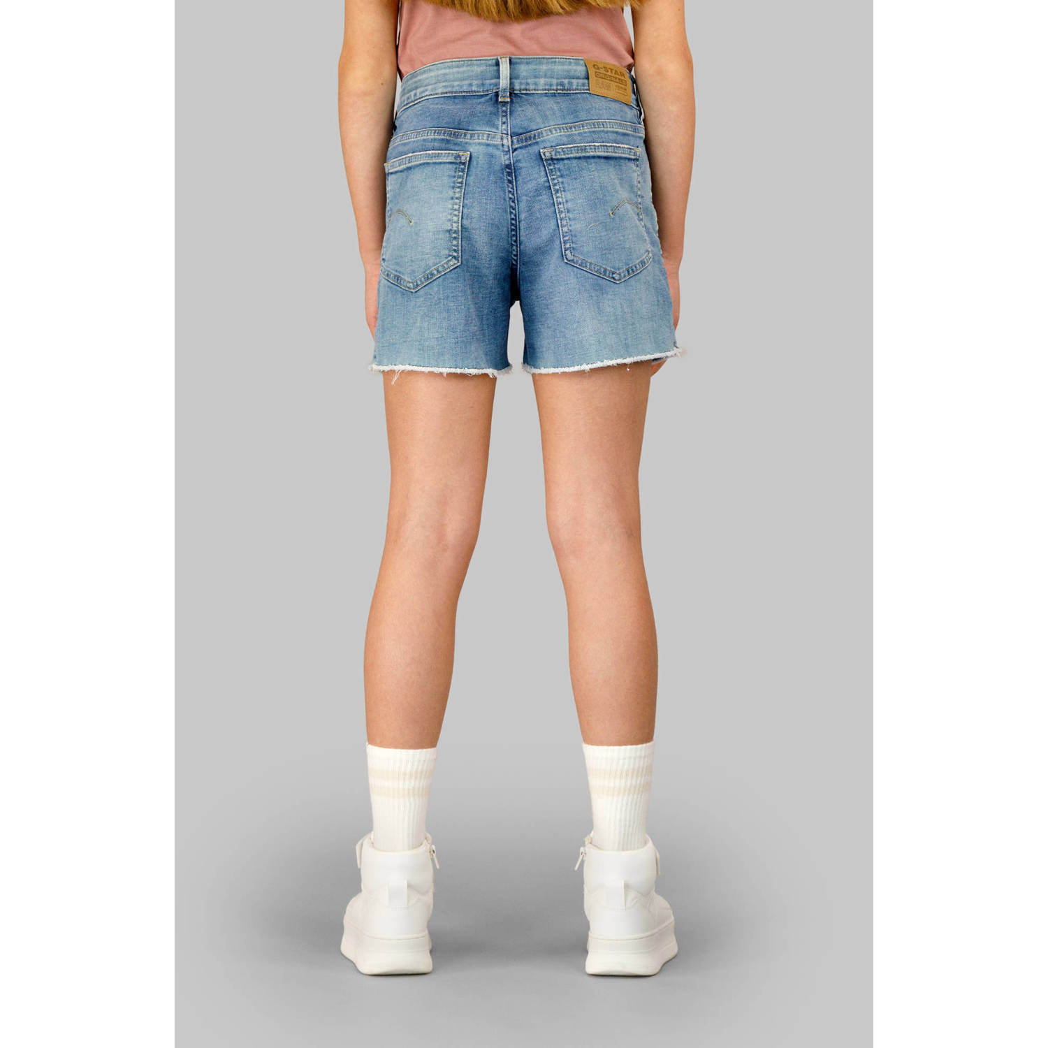 G-STAR regular denim short light blue denim