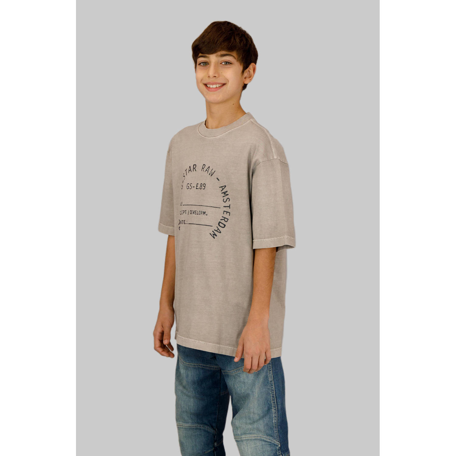 G-STAR T-shirt grijsbruin