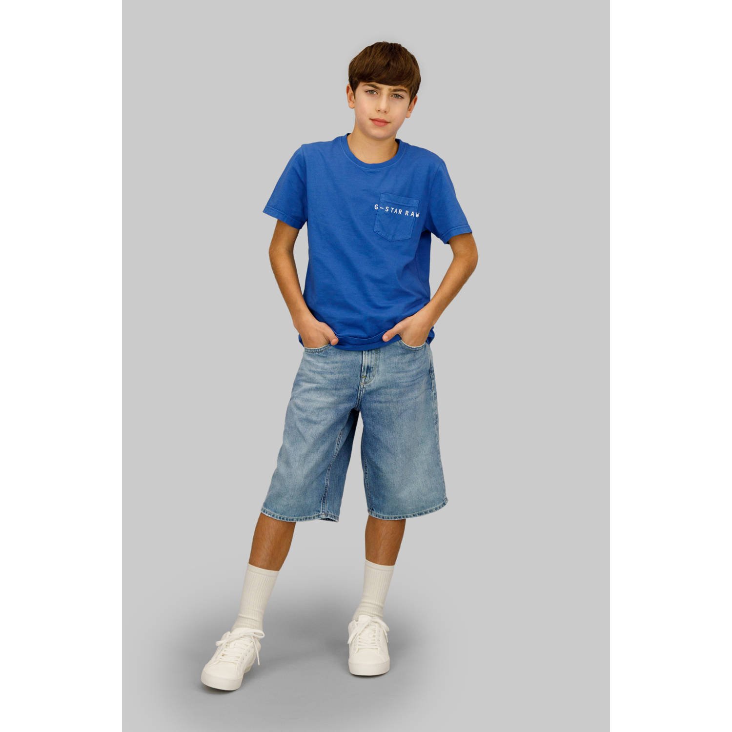 G-STAR denim bermuda short MOSA SUN FADED