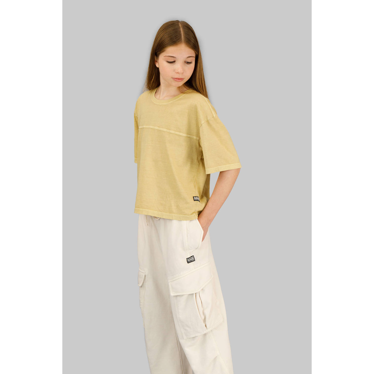 G-STAR T-shirt geel