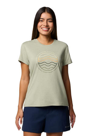 outdoor T-shirt groen