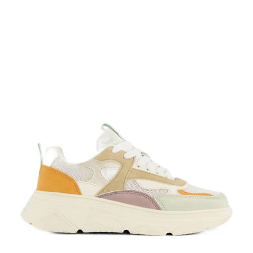 Graceland chunky sneakers wit/oranje/pastel afbeelding