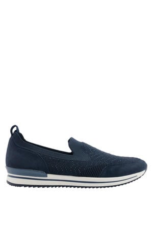 slip-on sneakers donkerblauw
