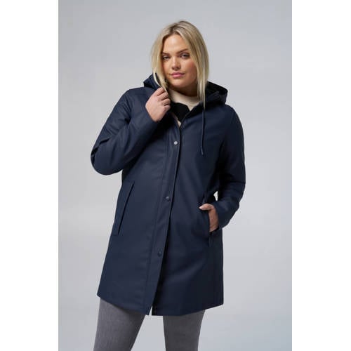 MS Mode regenjas donkerblauw afbeelding