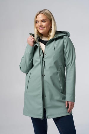 regenjas mintgroen