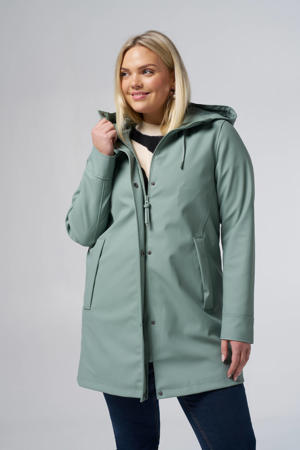 regenjas mintgroen