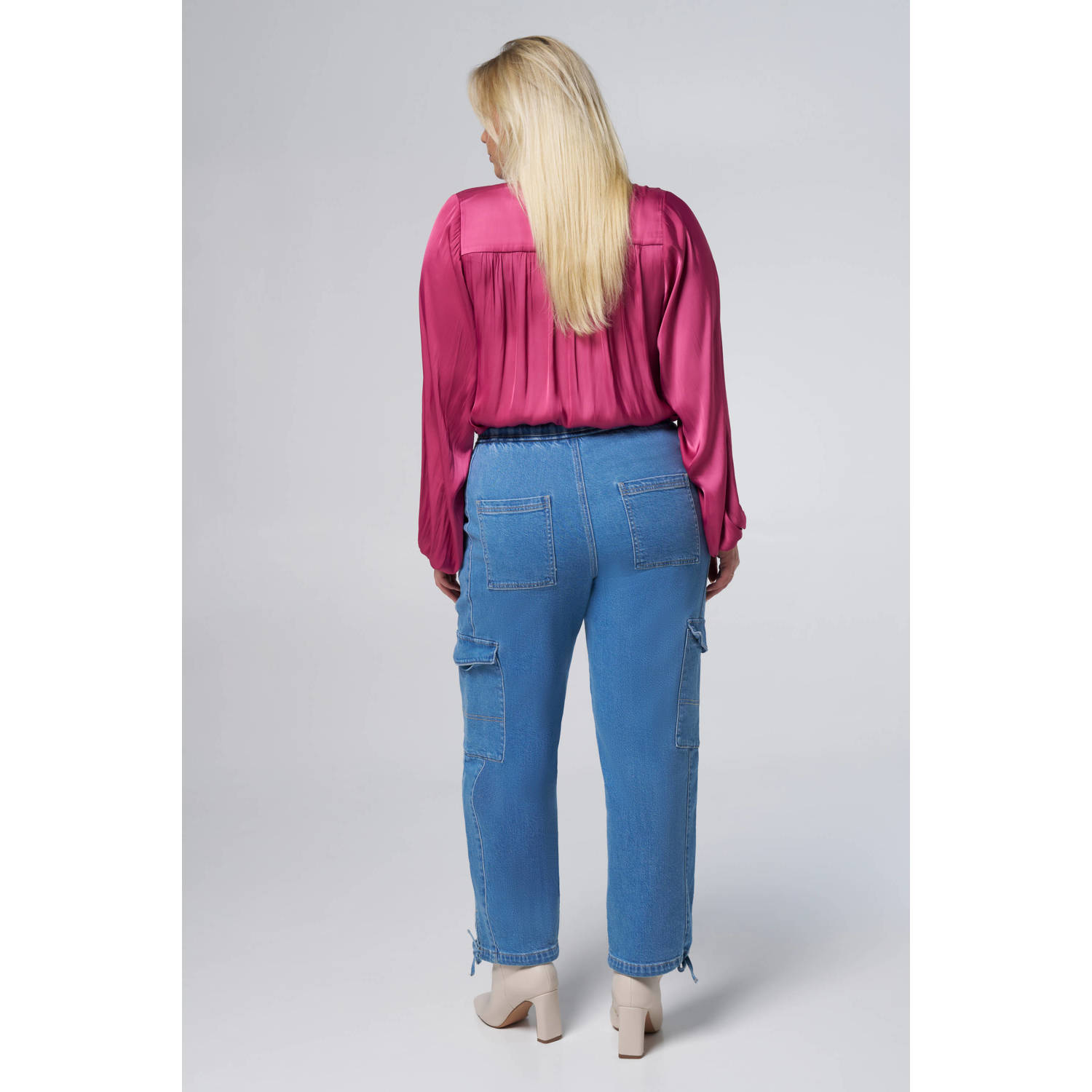 MS Mode regular waist medium blue denim