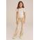 WE Fashion flared broek lichtbeige