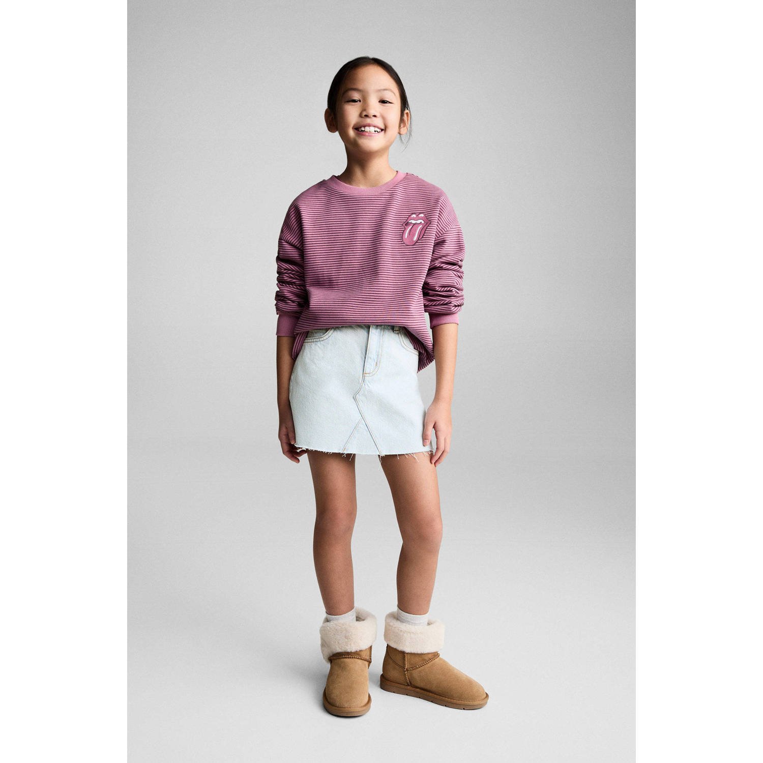 Mango Kids sweater roze