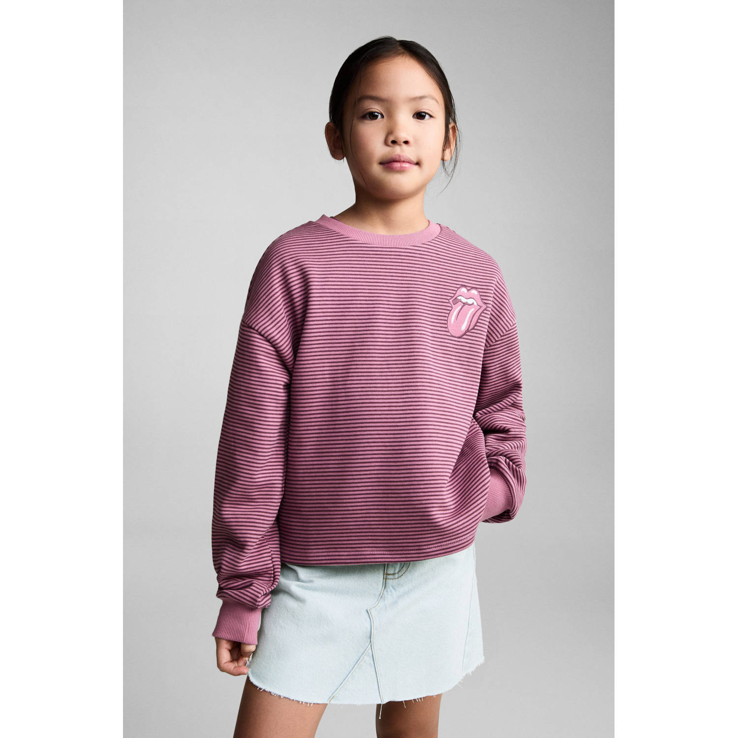 Mango Kids sweater roze