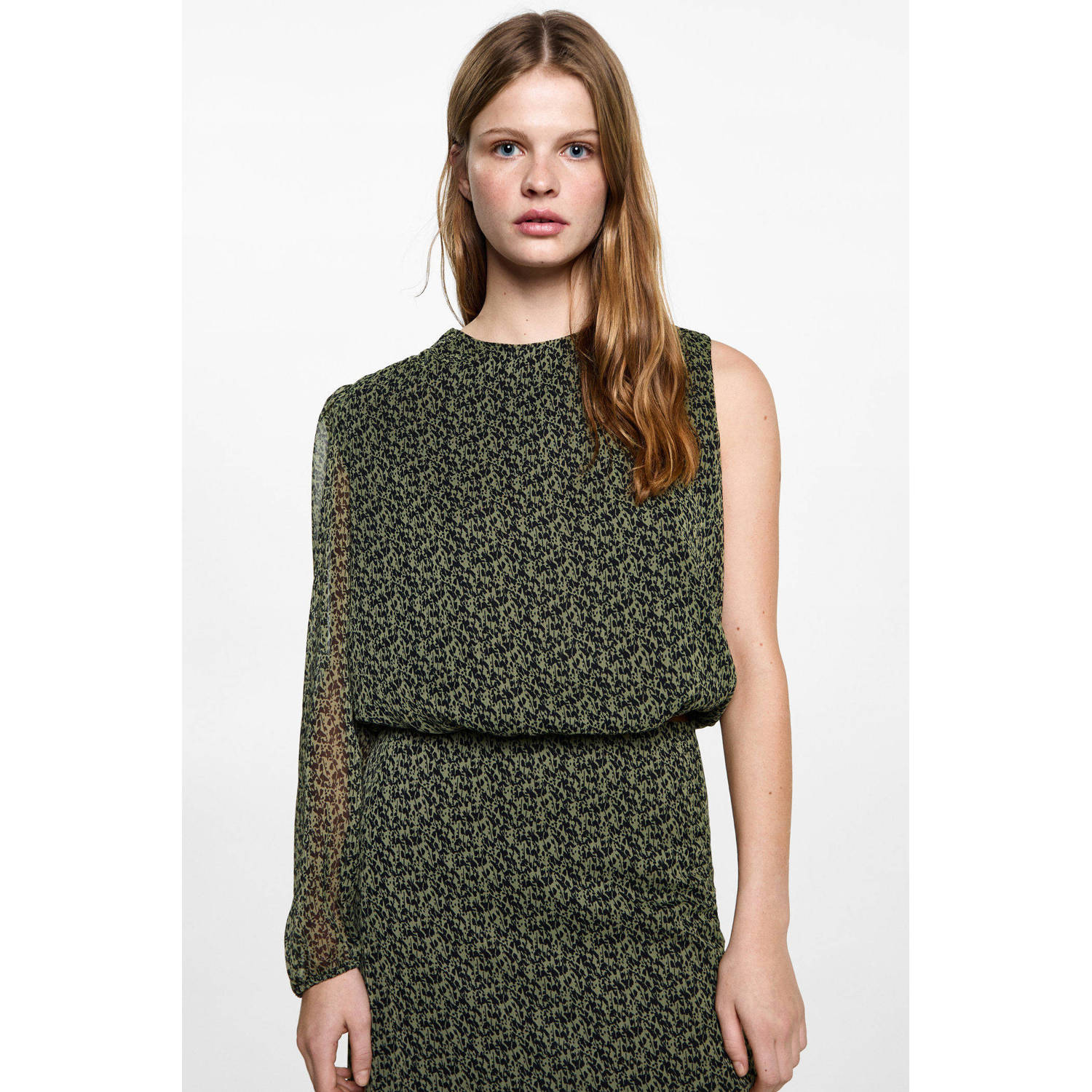 MANGO TEEN maxi rok groen