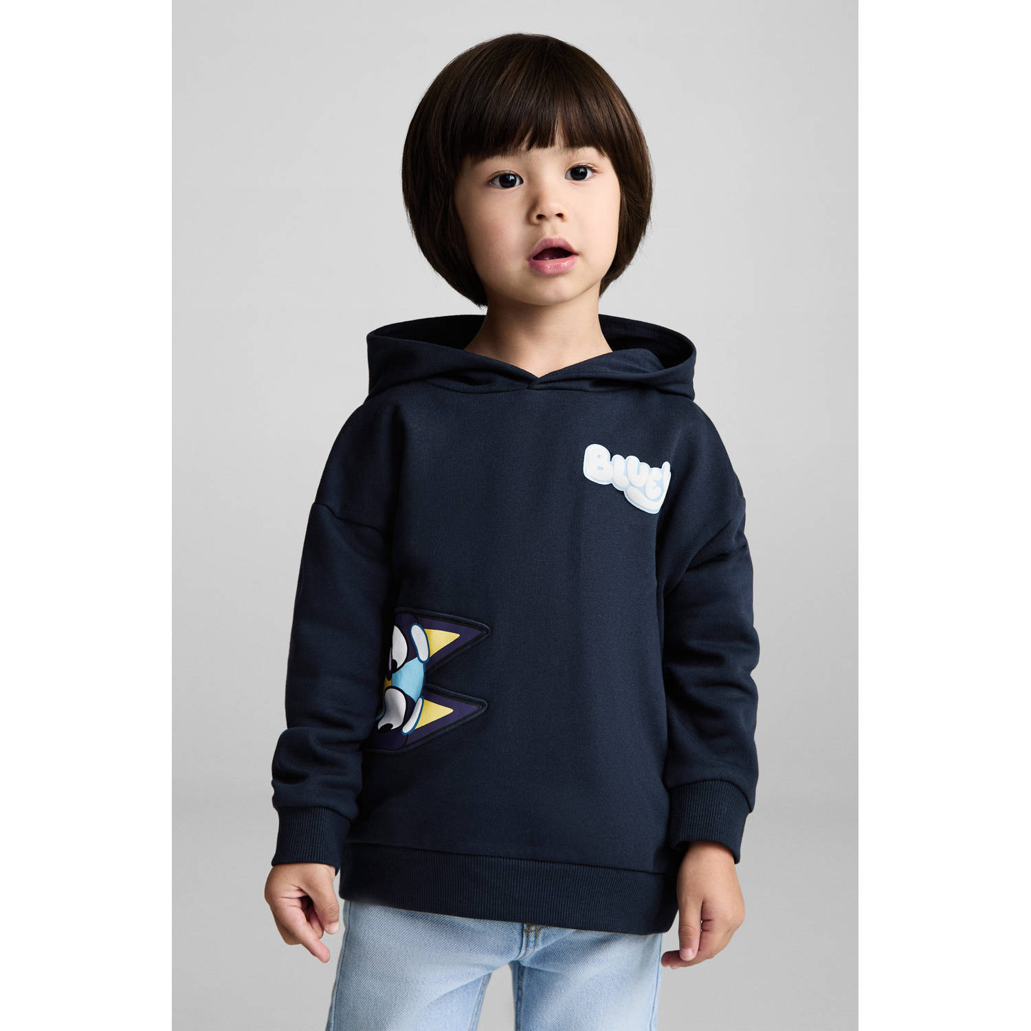 Mango Kids Bluey hoodie donkerblauw