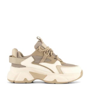 chunky sneakers beige