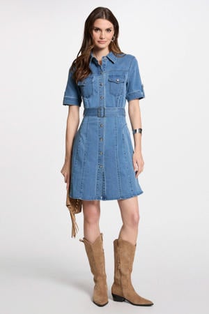 denim spijkerjurk dark blue denim