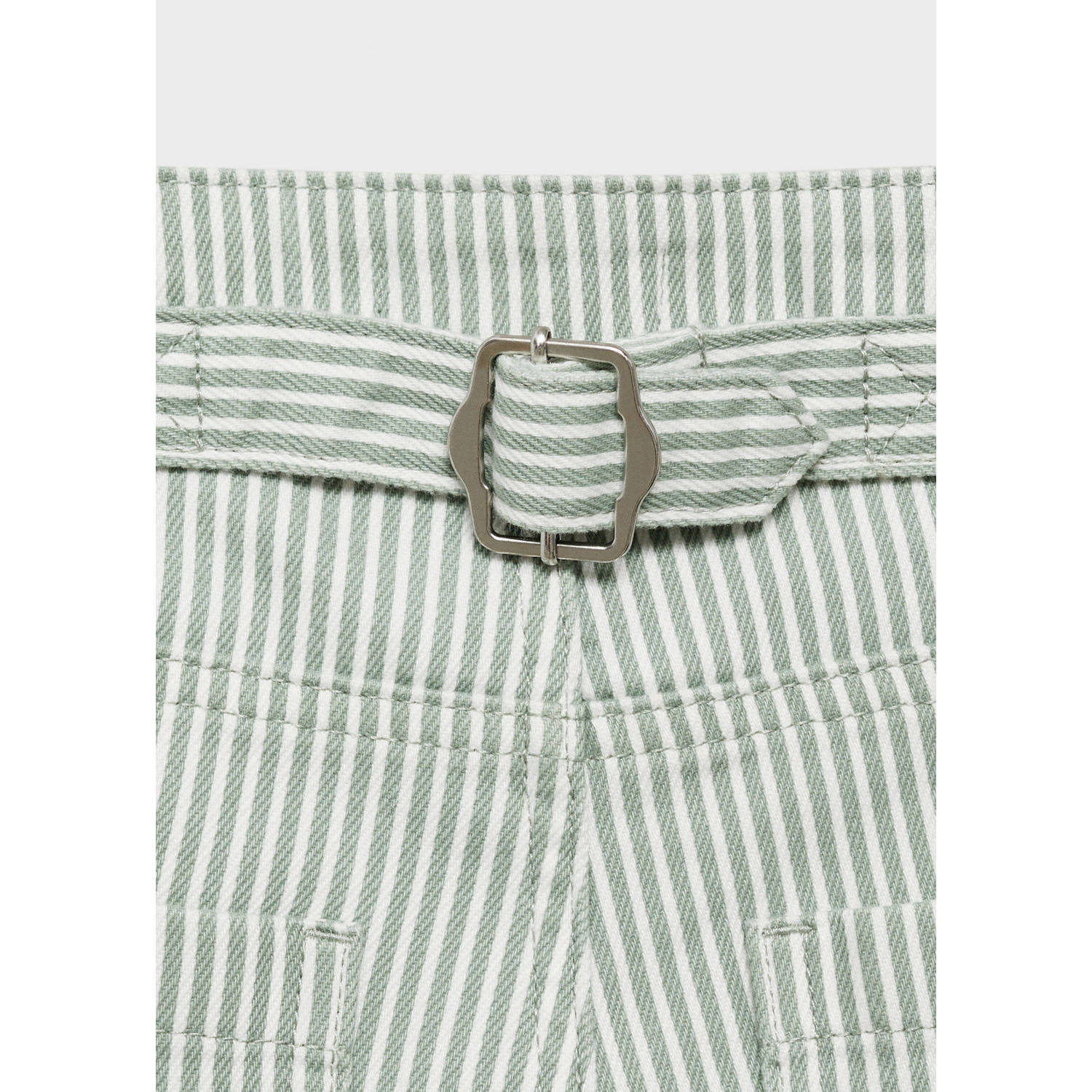 MANGO TEEN straight casual broek groen