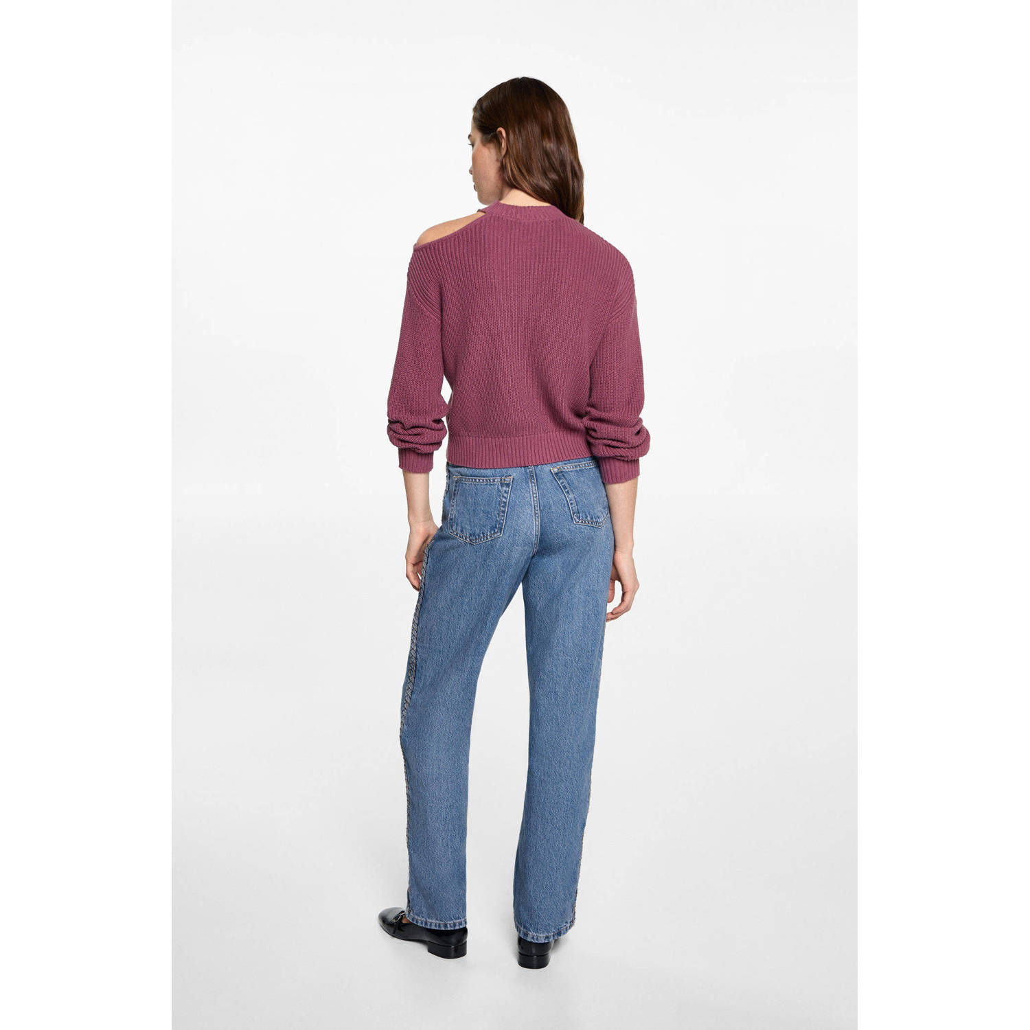 MANGO TEEN trui paars gebreid