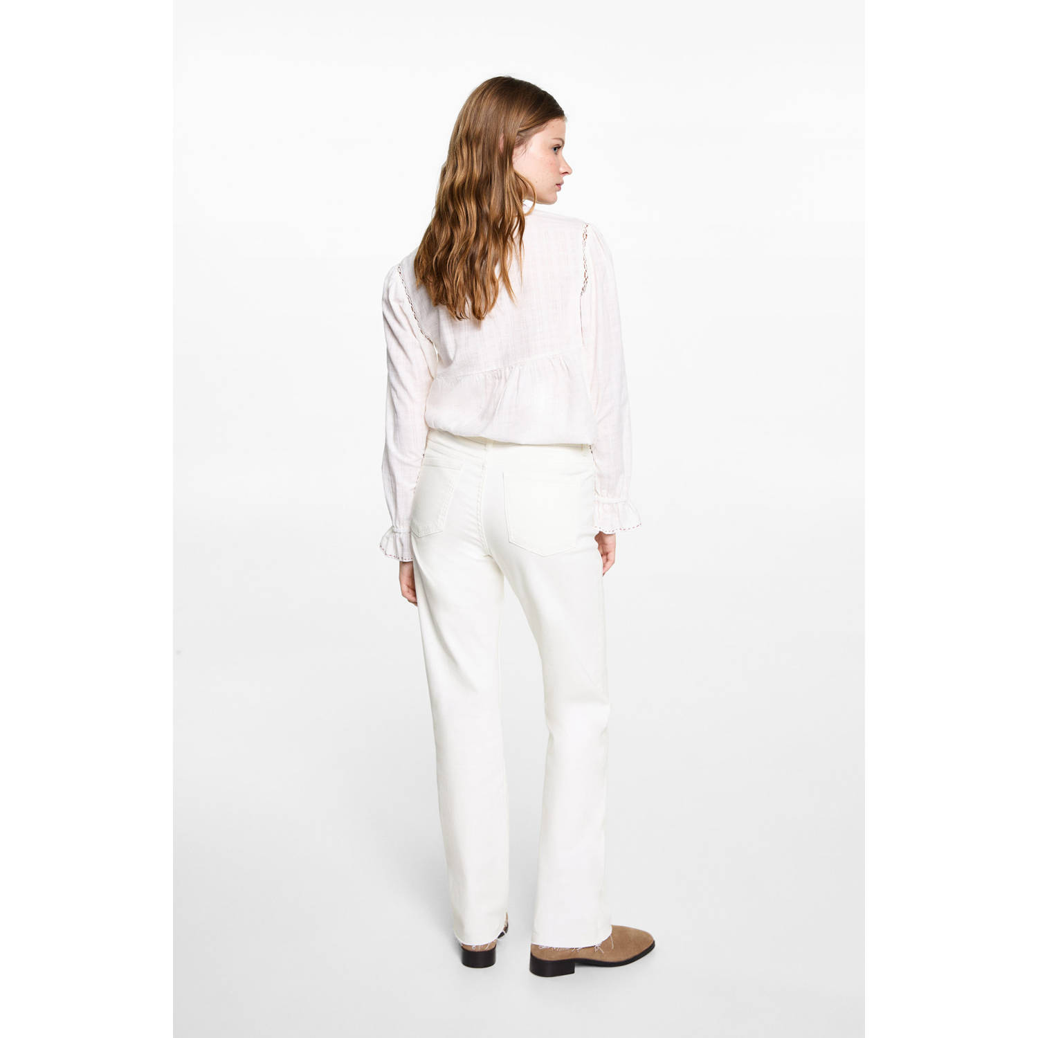 MANGO TEEN straight regular waist wit