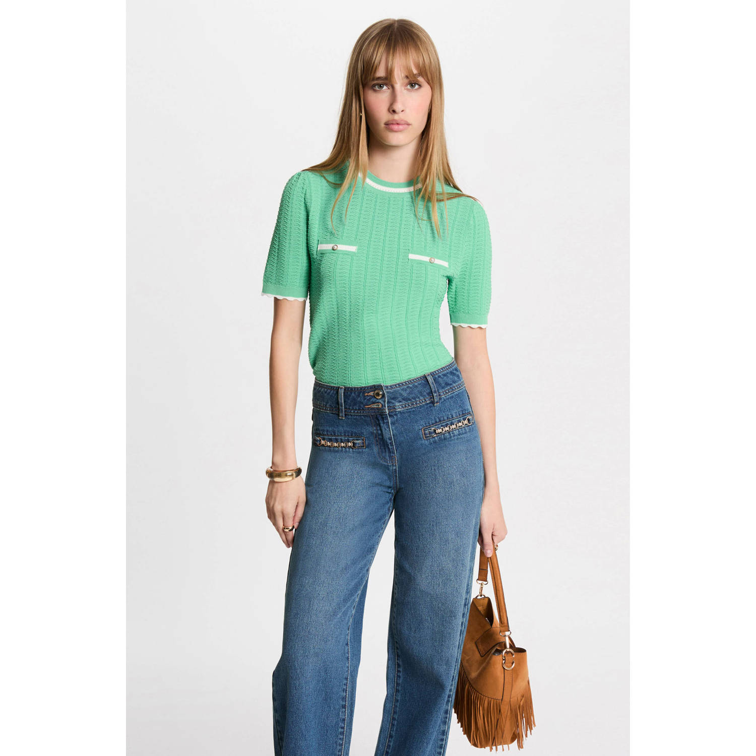 Morgan top mintgroen
