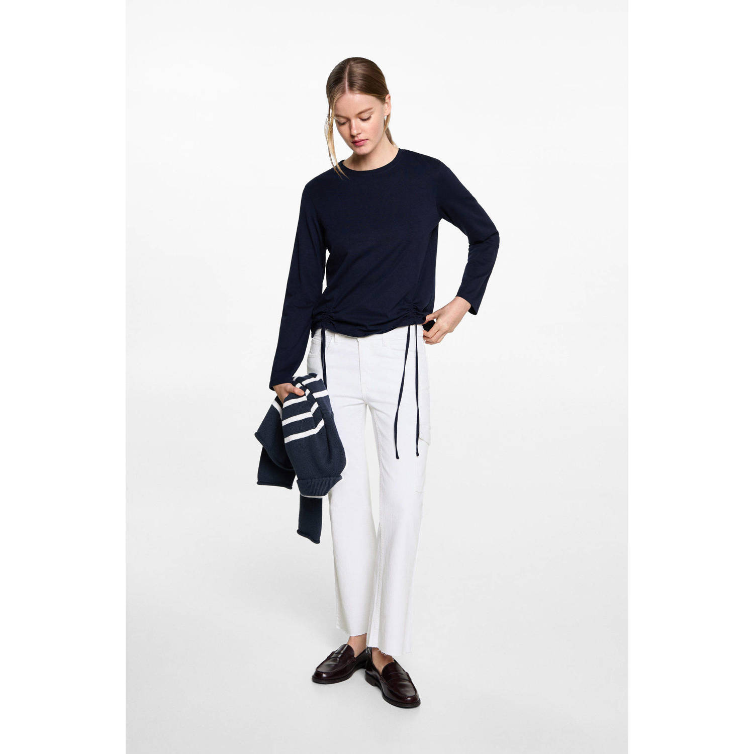 MANGO TEEN straight regular waist wit
