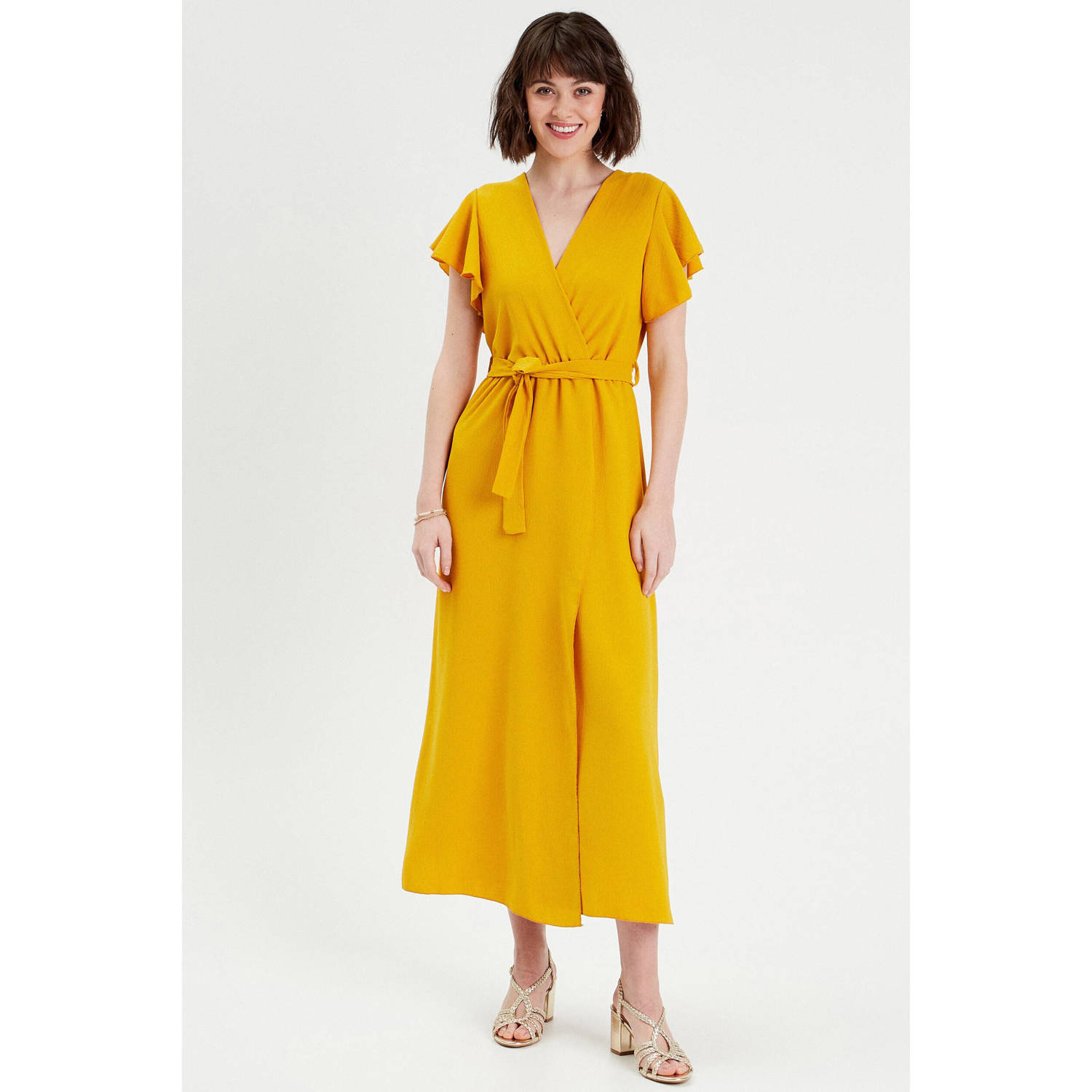 Cache maxi jurk geel