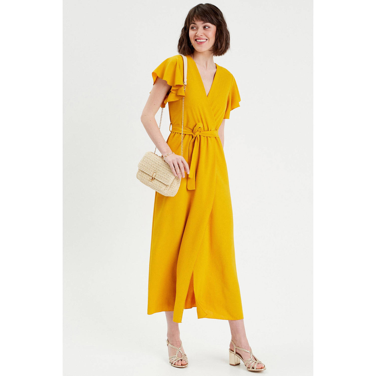 Cache maxi jurk geel