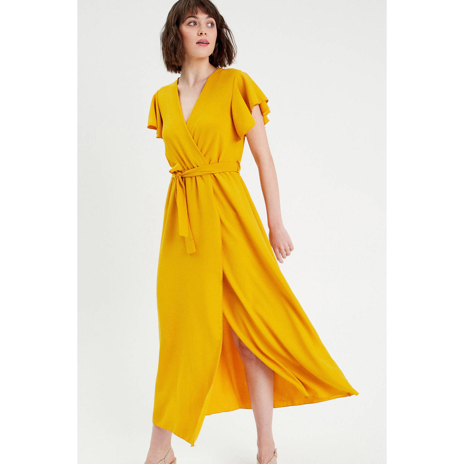 Cache maxi jurk geel