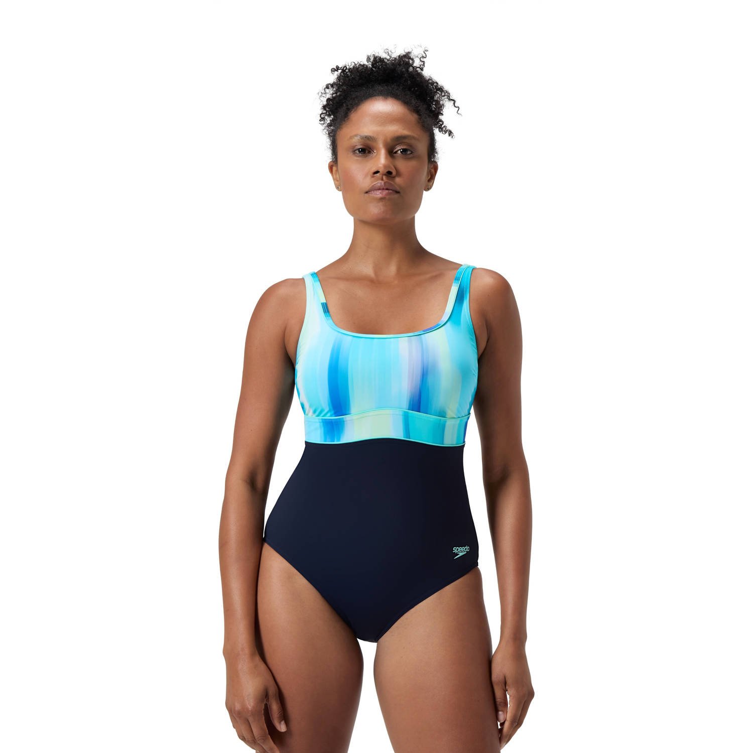 Speedo Shape Comprex Ultra corrigerend badpak Contour Eclipse donkerblauw blauw