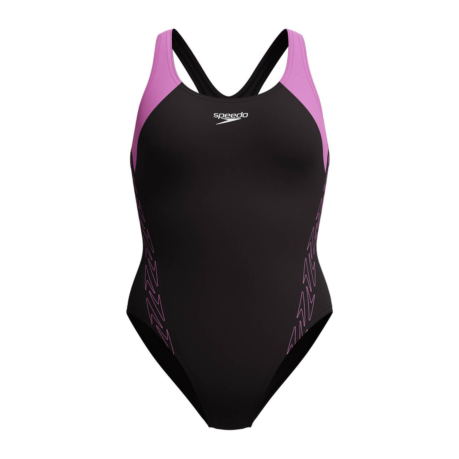 Speedo EnduraFlex sportbadpak HyperBoom Splice zwart paars