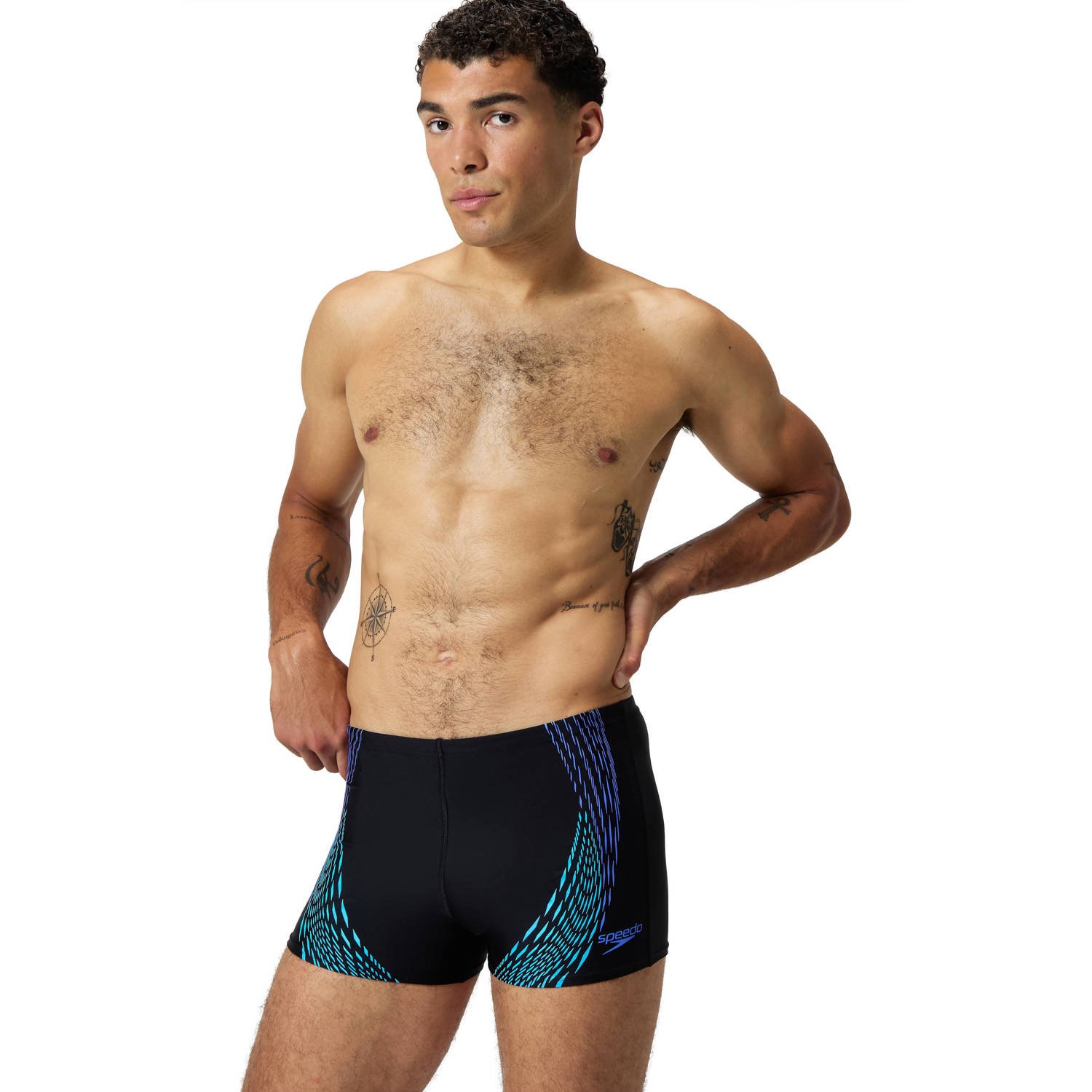 Speedo EnduraFlex zwemboxer zwart turquoise
