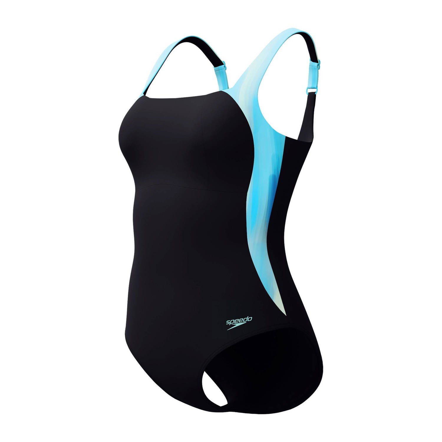 Speedo Shape Comprex Ultra corrigerend badpak LunaLustre zwart blauw