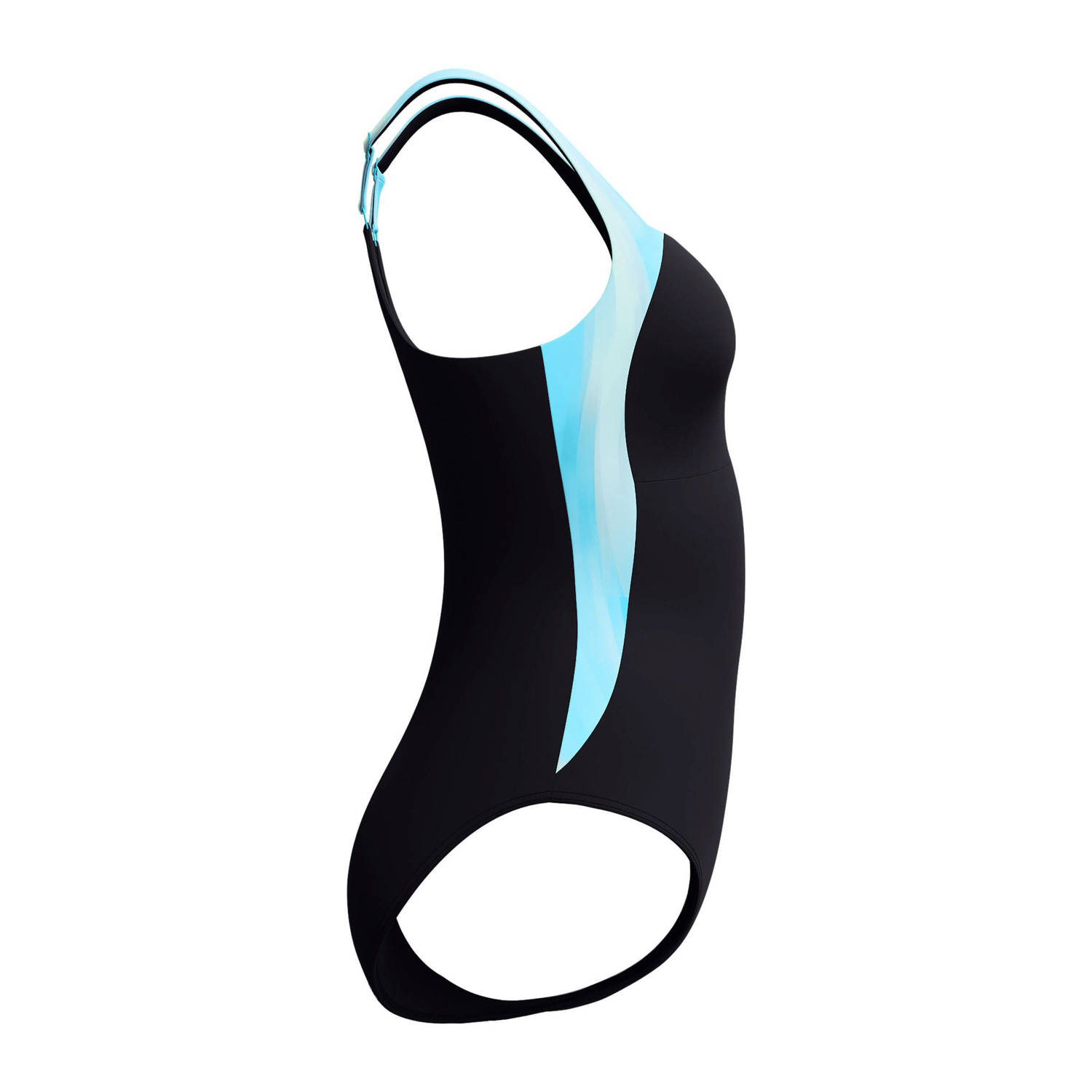Speedo Shape Comprex Ultra corrigerend badpak LunaLustre zwart blauw