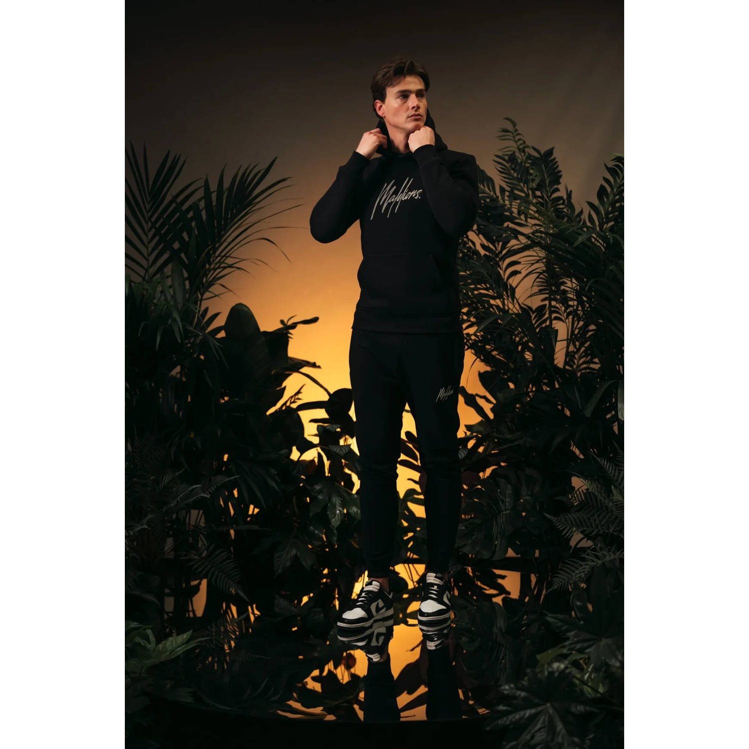 Malelions slim joggingbroek zwart