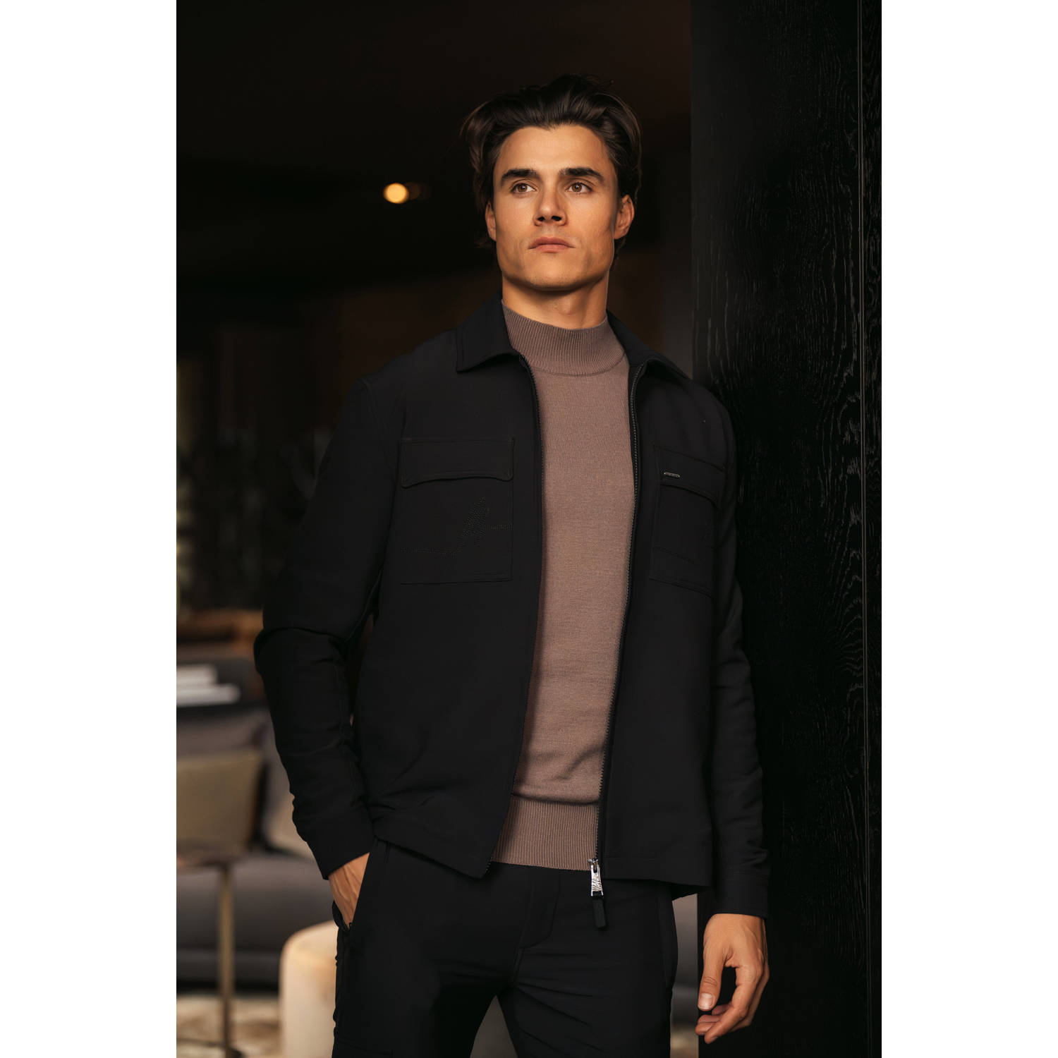 Malelions overshirt zwart