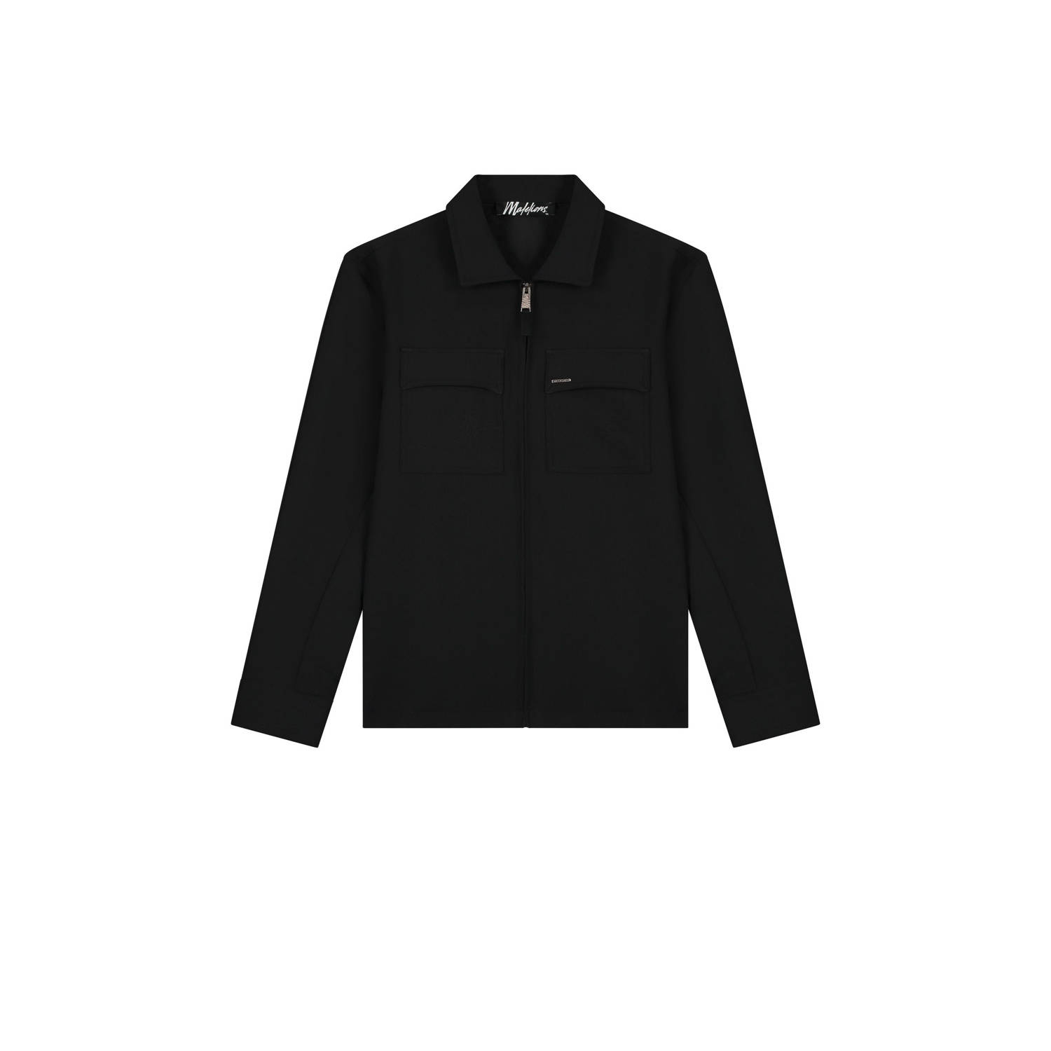 Malelions Zwart Overshirt Mm1-Ps25-13 Herenlions Black Heren